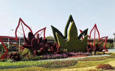 秀洲仿真綠雕五色草綠雕植物綠雕價格優之林景觀